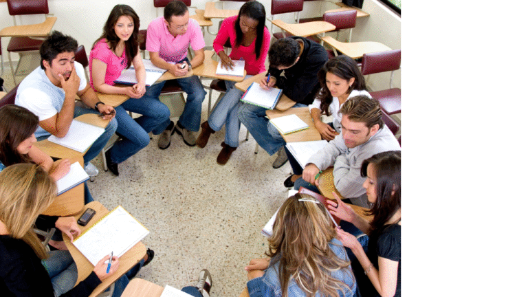 Blue and White Gradient Abstract Blob Professional Zoom Virtual Background (7)